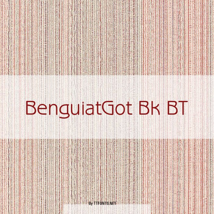BenguiatGot Bk BT example